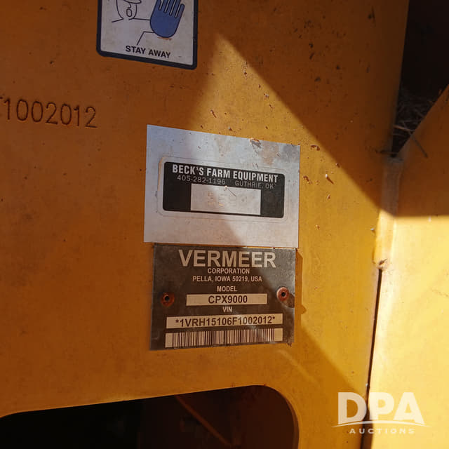 Image of Vermeer CPX9000 equipment image 4