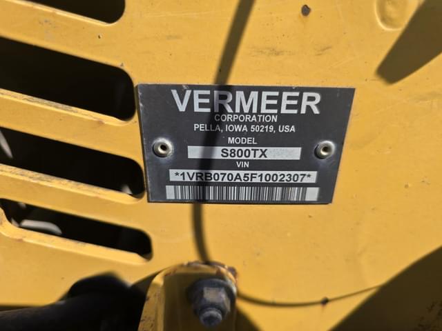 Image of Vermeer S800TX equipment image 2