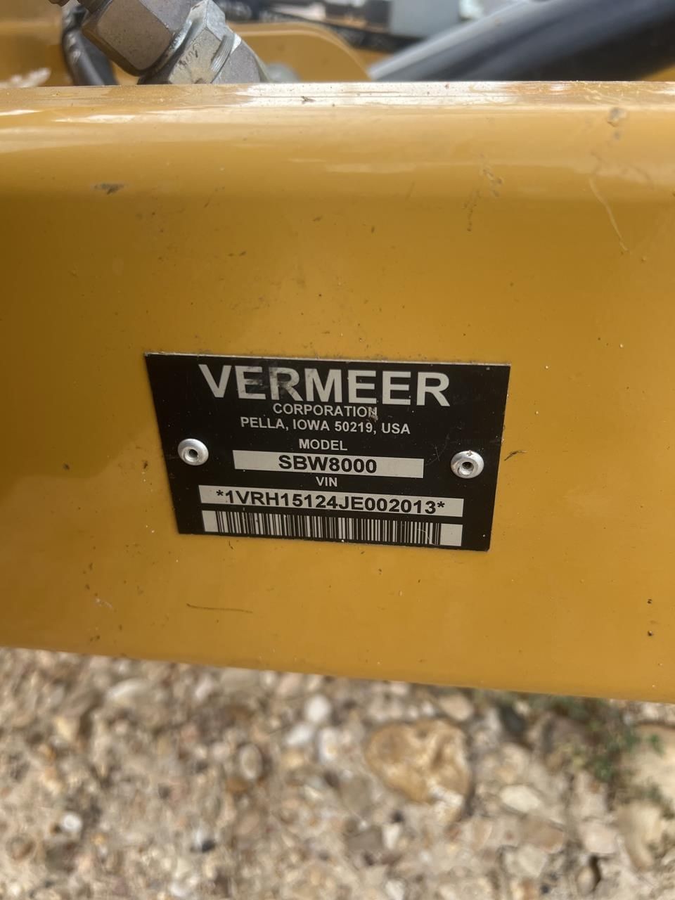 2018 Vermeer SBW8000 Equipment Image0