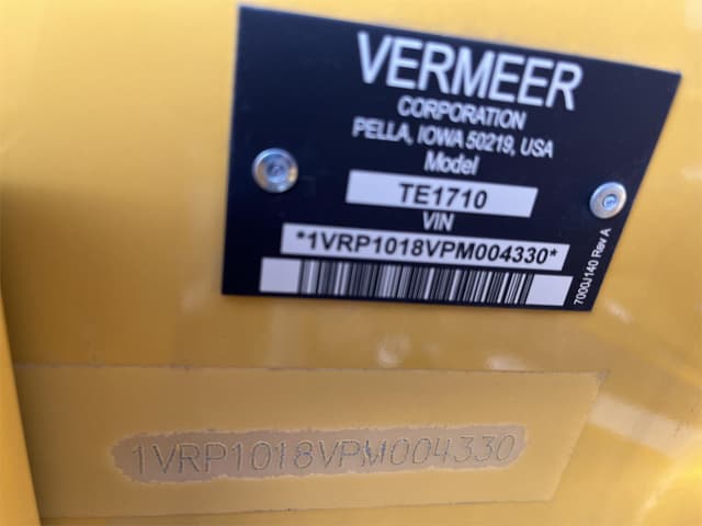 Image of Vermeer TE1710 equipment image 4