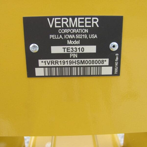 Image of Vermeer TE3310 equipment image 3