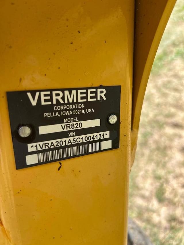 Image of Vermeer VR820 equipment image 4