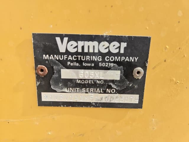 Image of Vermeer 605XL equipment image 4