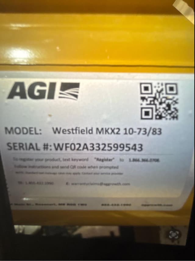 Image of Westfield MKX2 10-73 equipment image 2