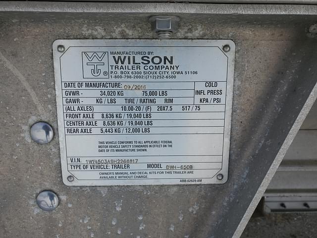 Image of Wilson DWH-650B equipment image 3