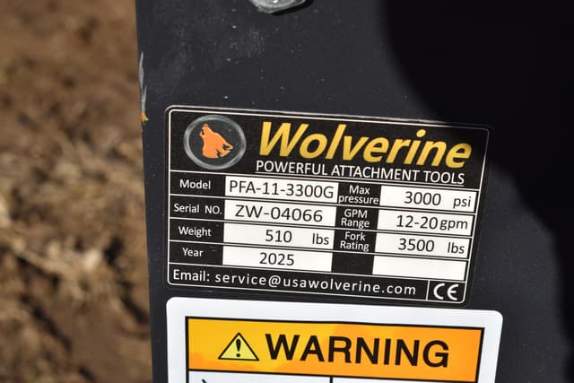 Image of Wolverine PFA-11-3300G equipment image 2