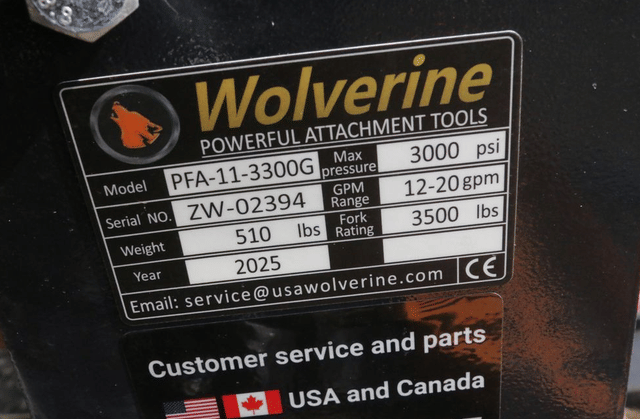 Image of Wolverine PFA-11-3300G equipment image 4
