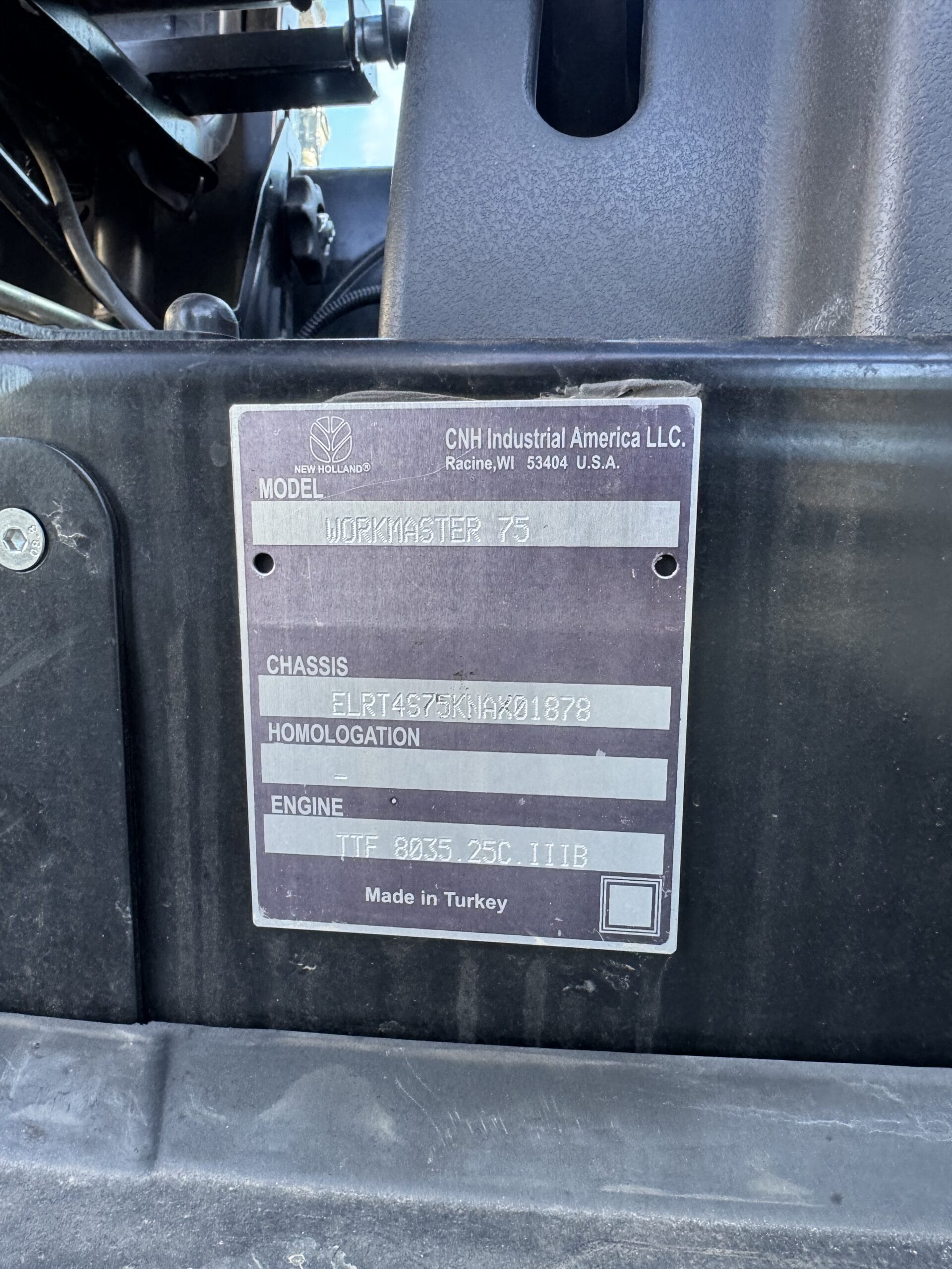 2023 New Holland Workmaster 75 Equipment Image0