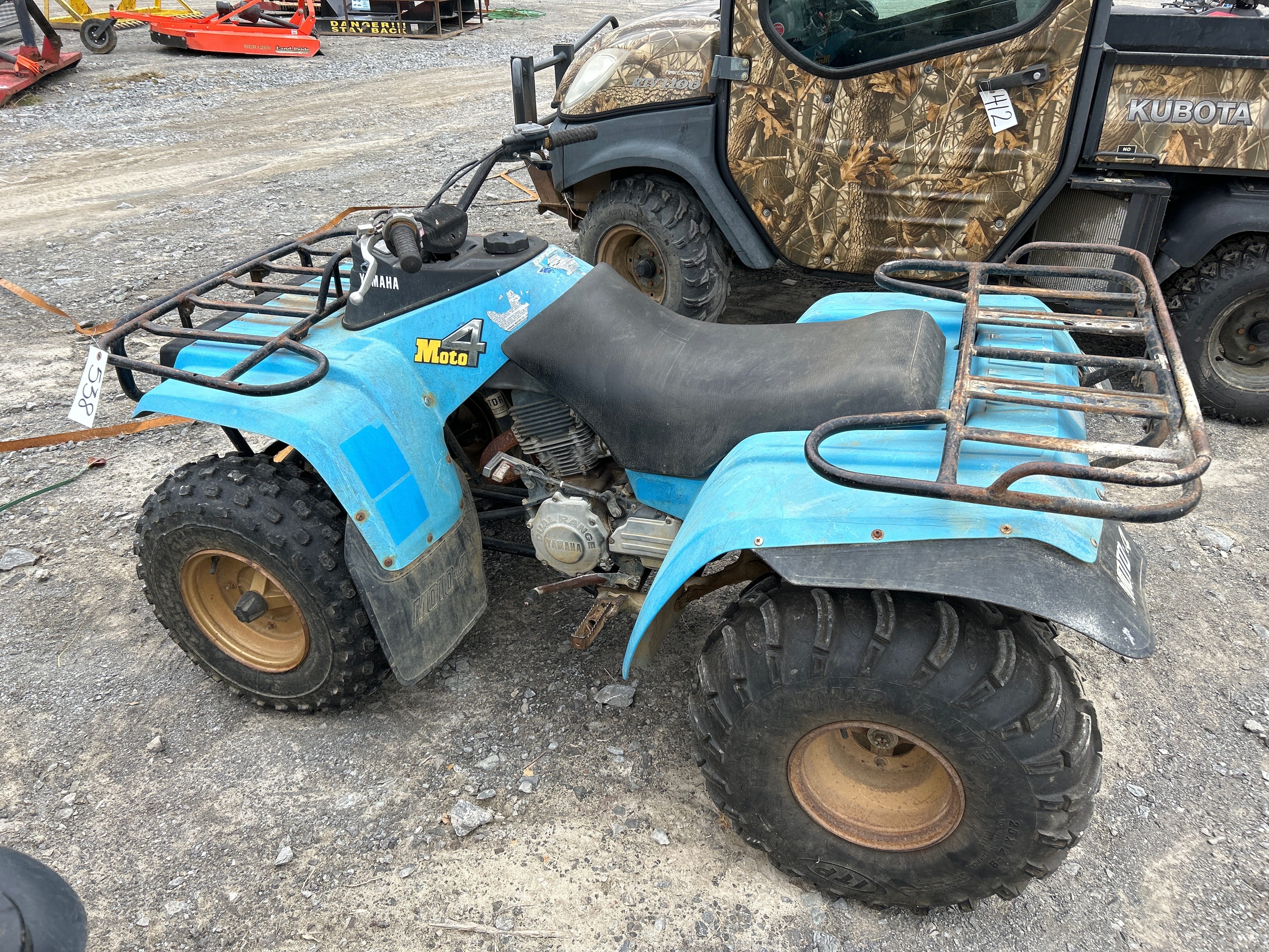 SOLD - Yamaha Moto 4 Lot No. 538 Other Equipment with --- Hrs